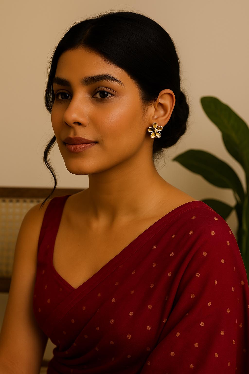 Flore Verdant Stud earrings