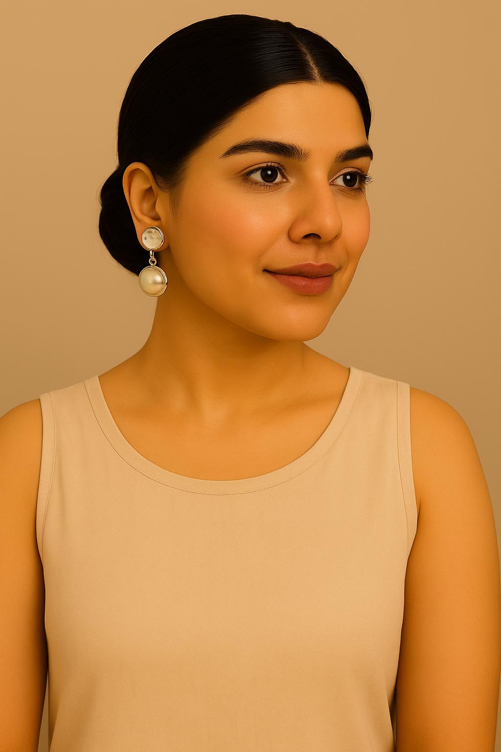 Lustre pearl Stud earrings