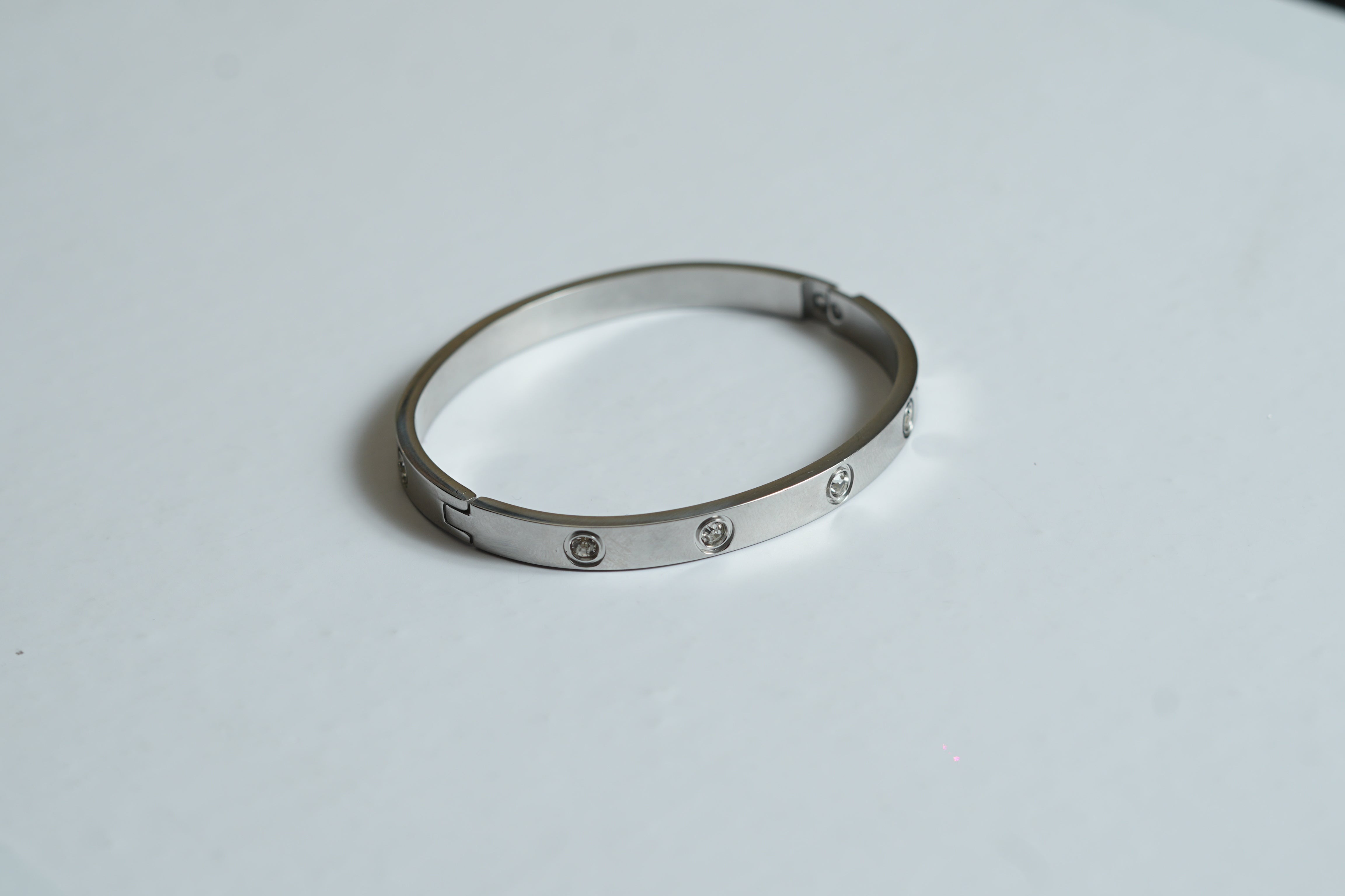 Silver Stylish Engraved Bracelet