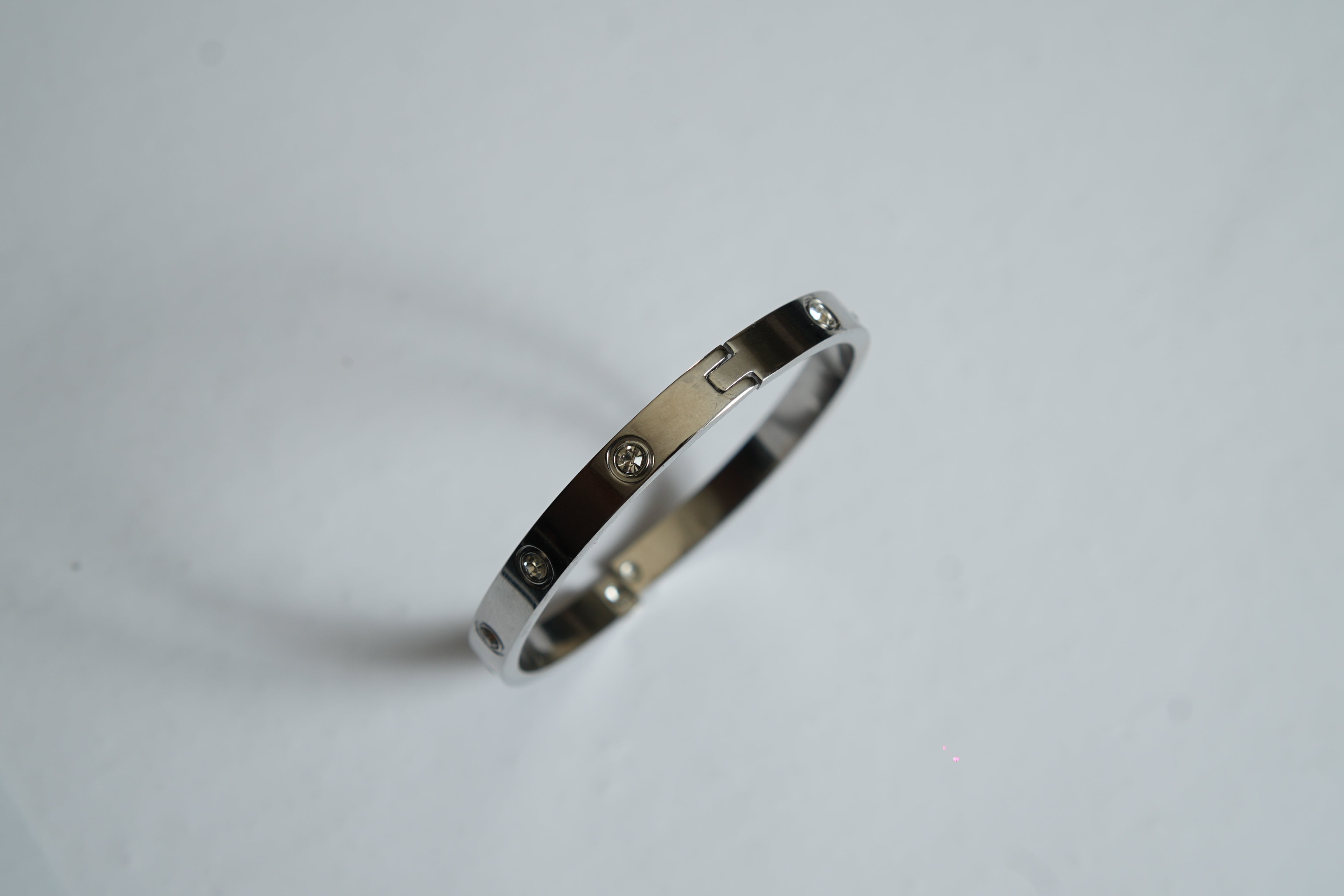 Silver Stylish Engraved Bracelet