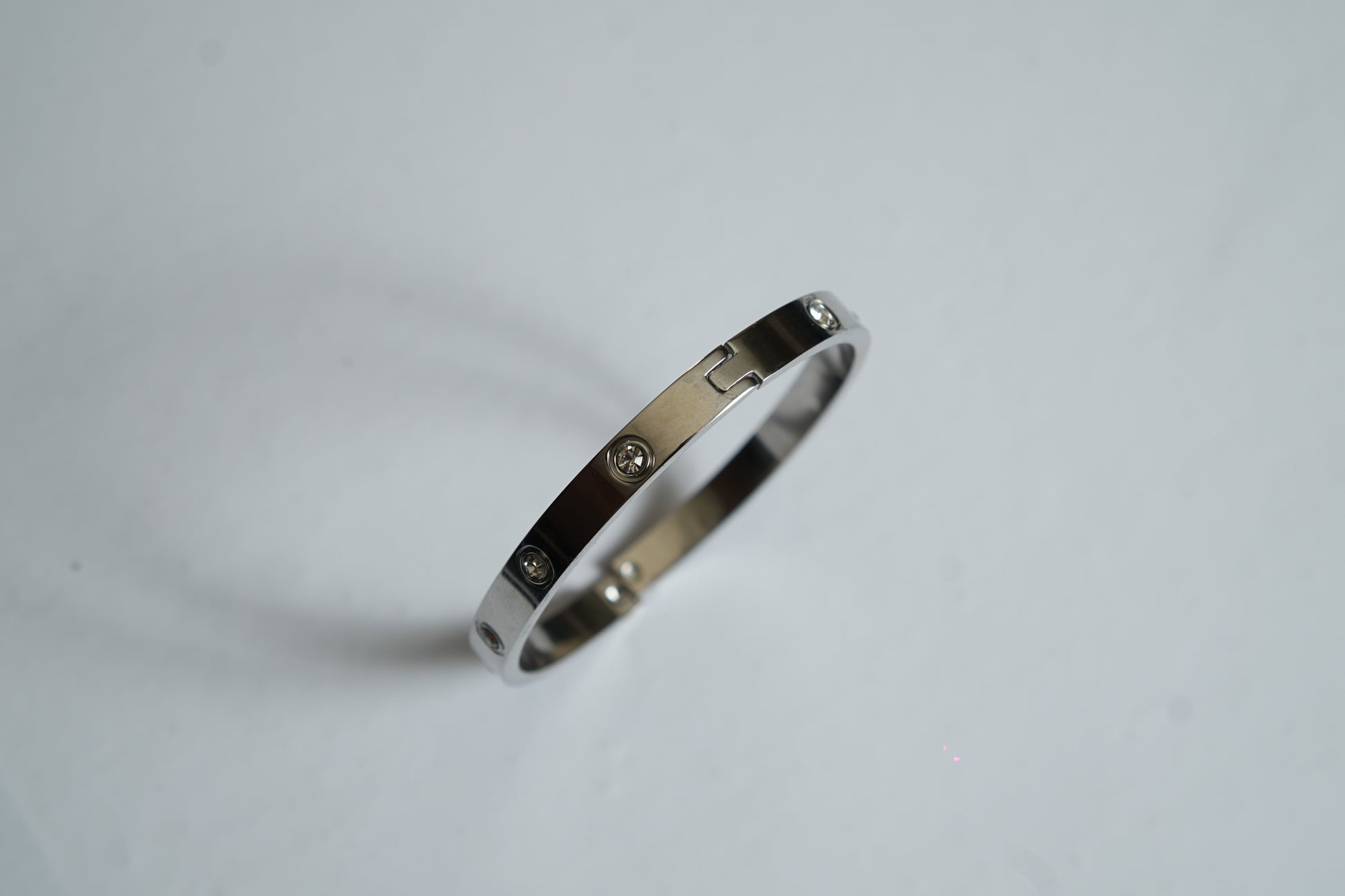 Silver Stylish Engraved Bracelet