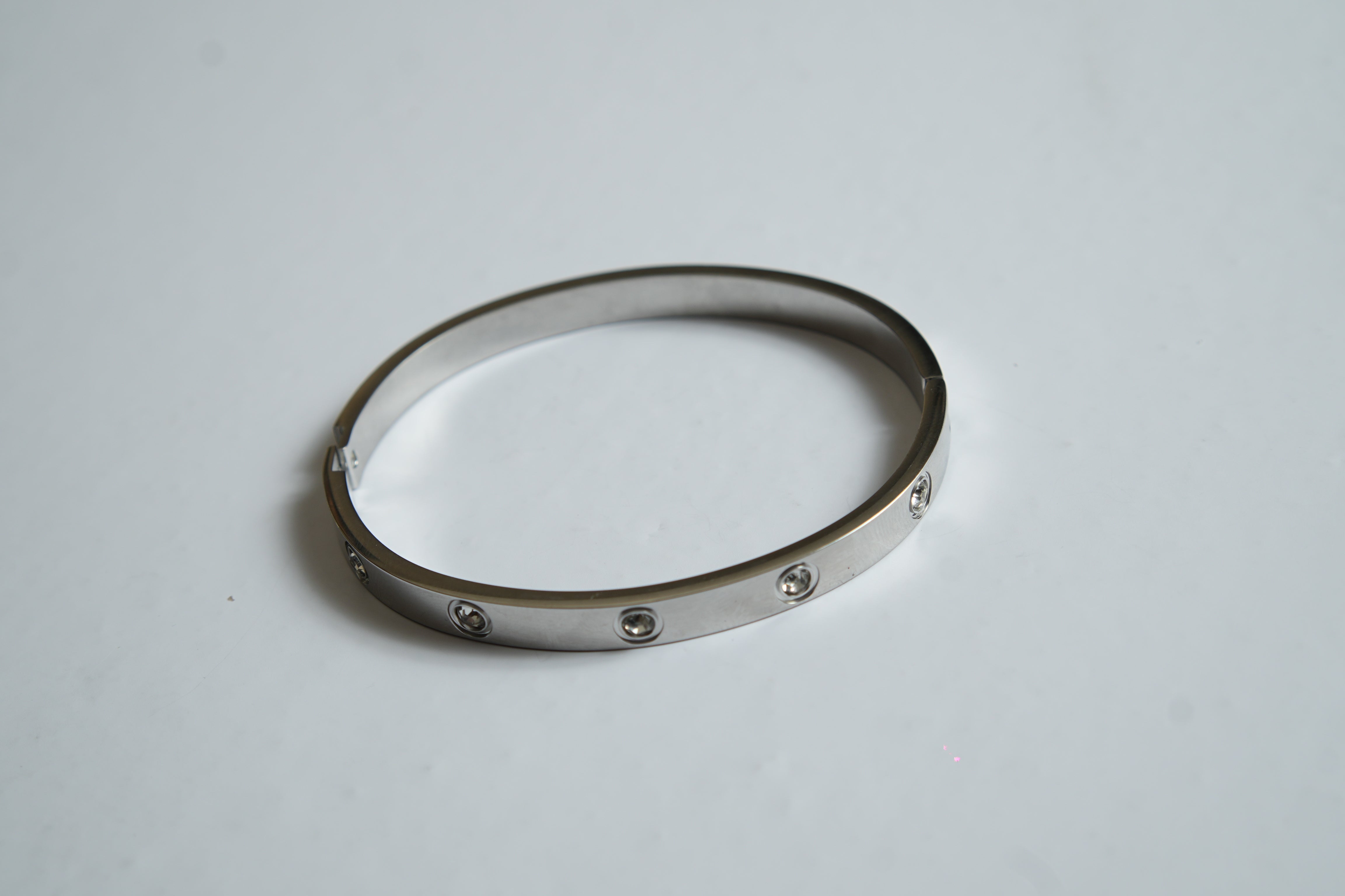 Silver Stylish Engraved Bracelet