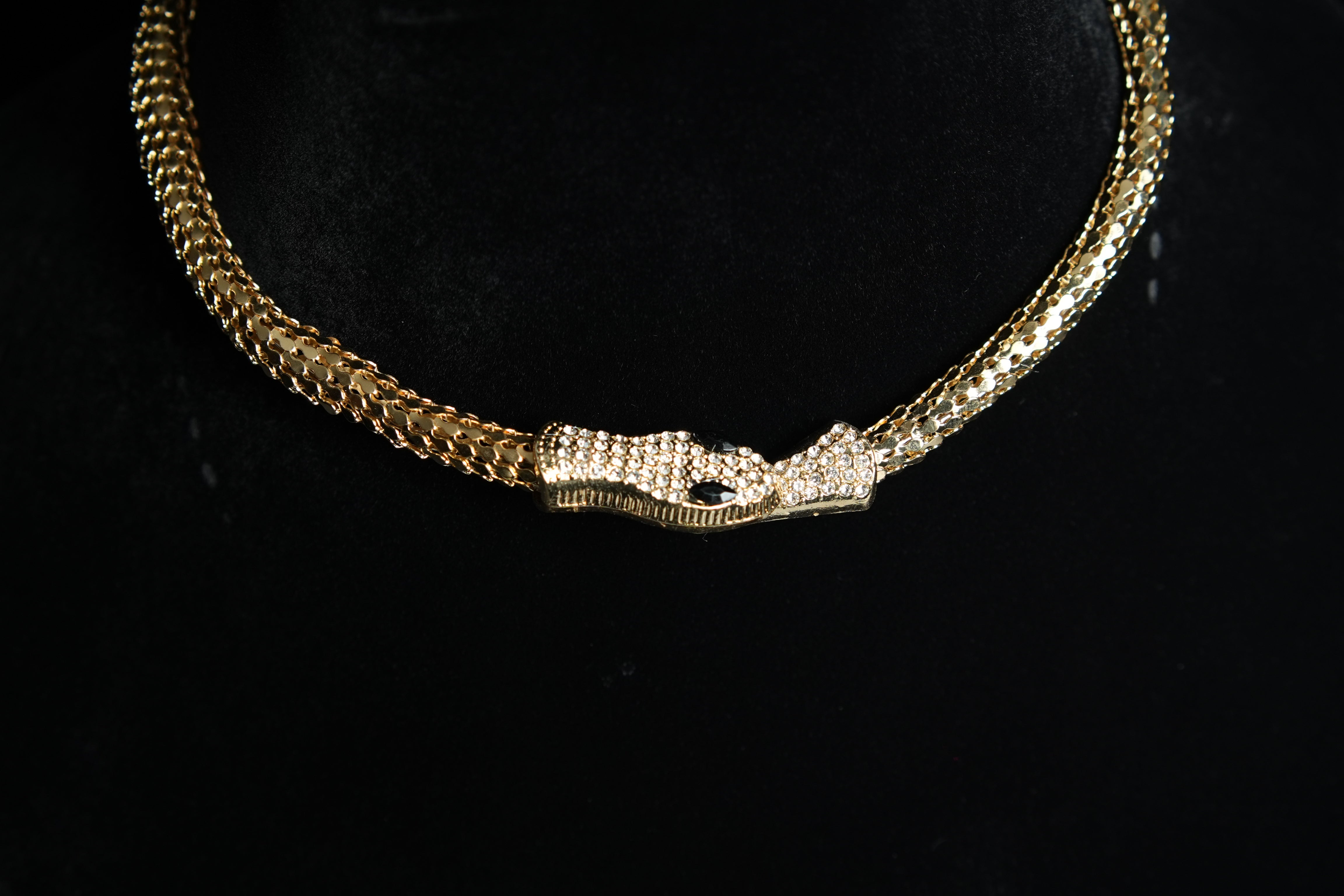 Gold Serpenti Necklace