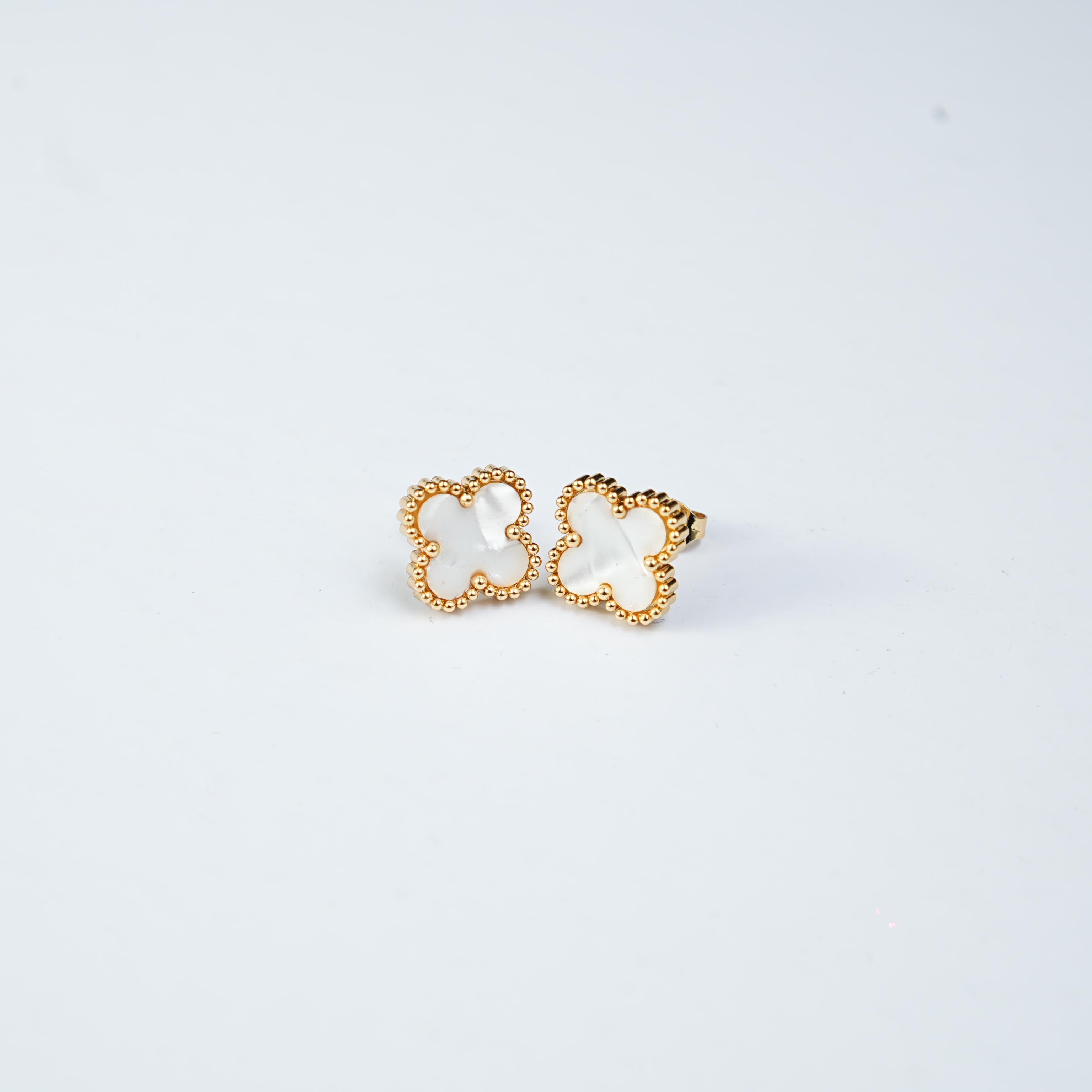 Glacia white topaz studs
