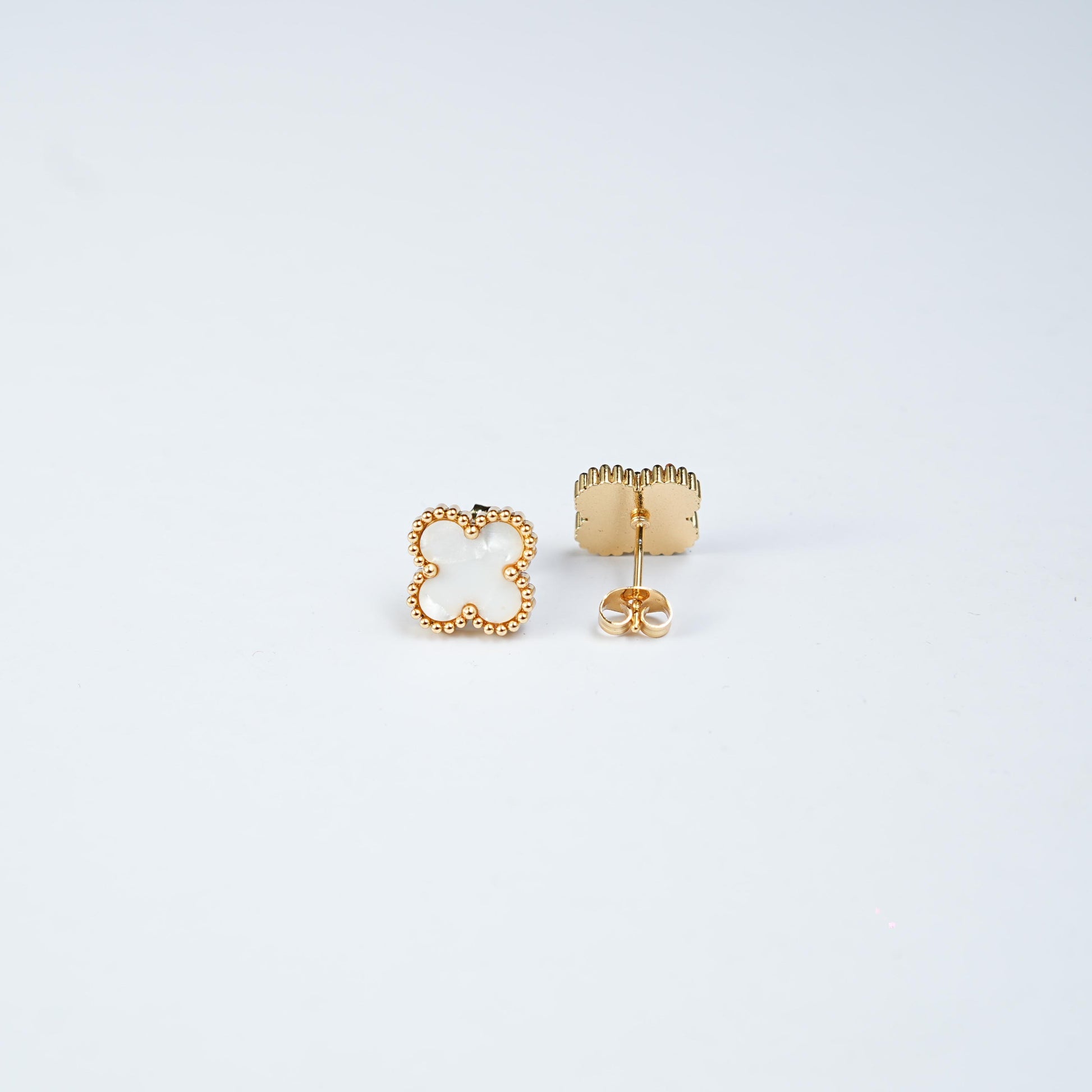 Glacia white topaz studs