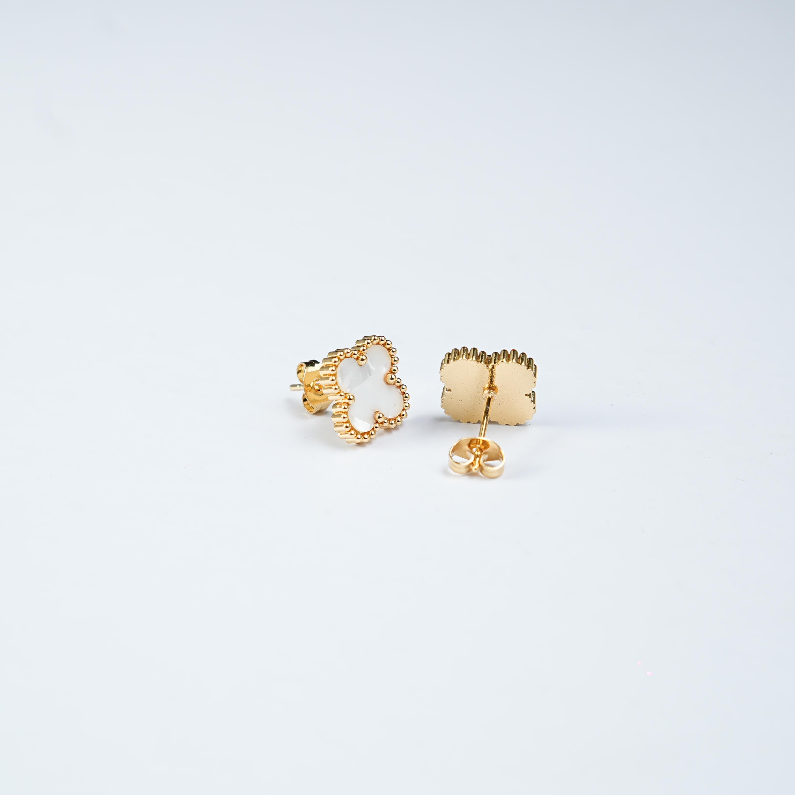 Glacia white topaz studs