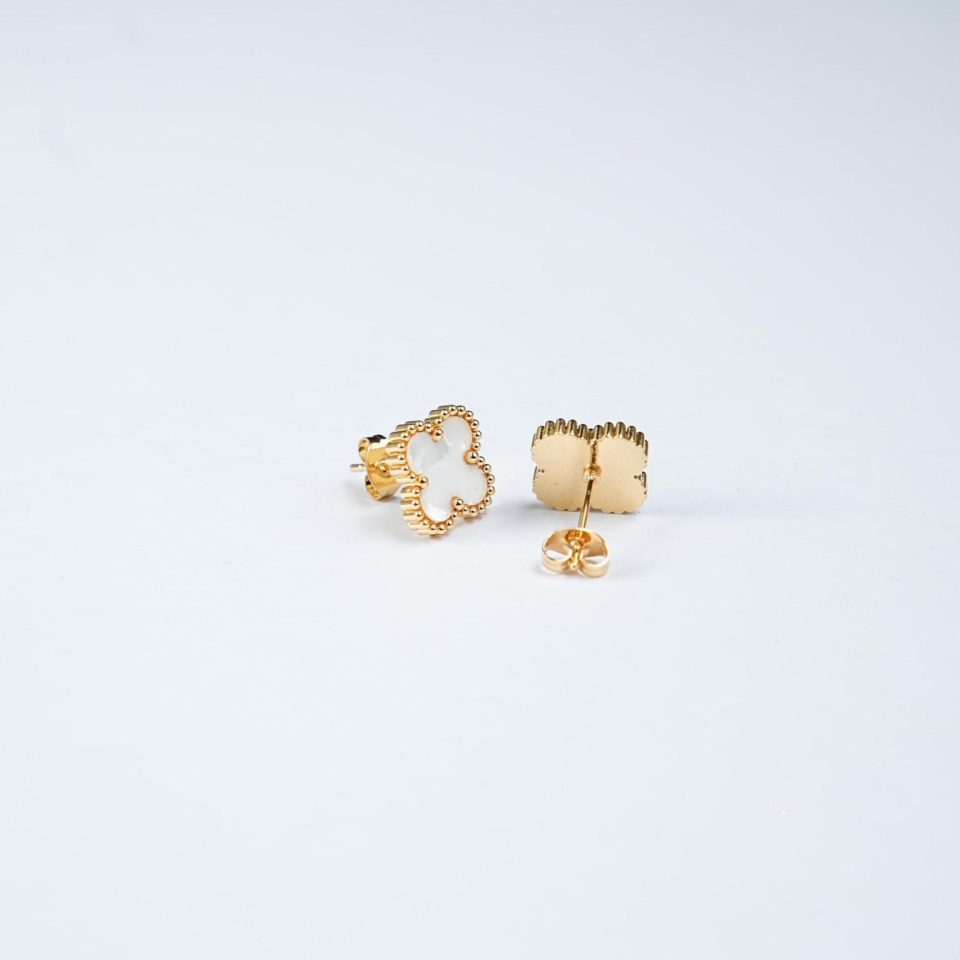 Glacia white topaz studs