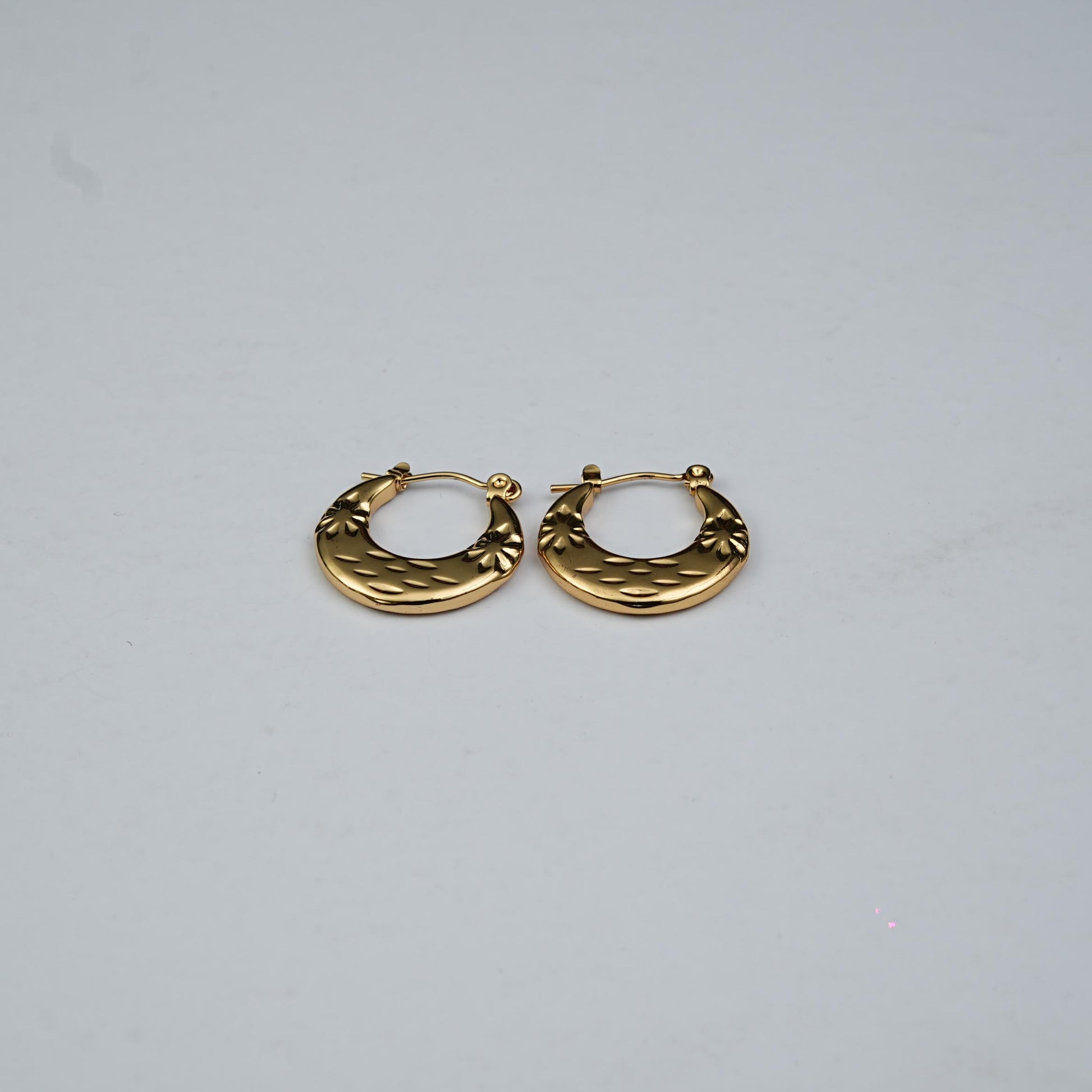 Mare Boho Textured Hoops
