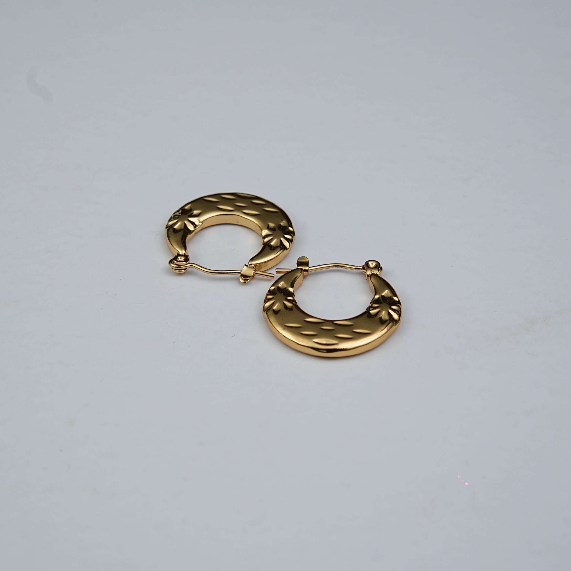 Mare Boho Textured Hoops