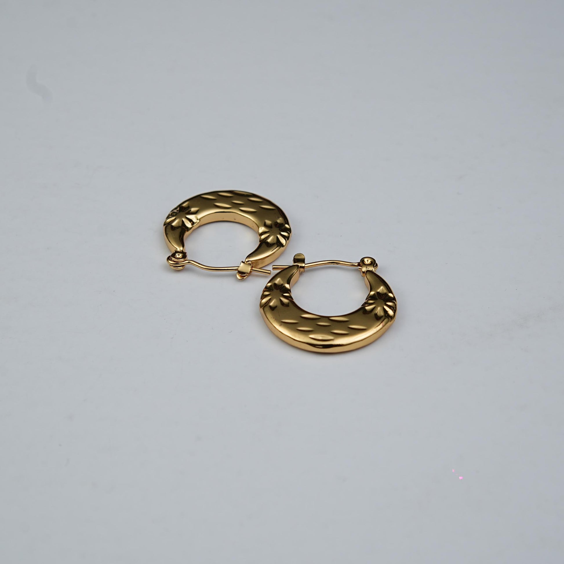 Mare Boho Textured Hoops