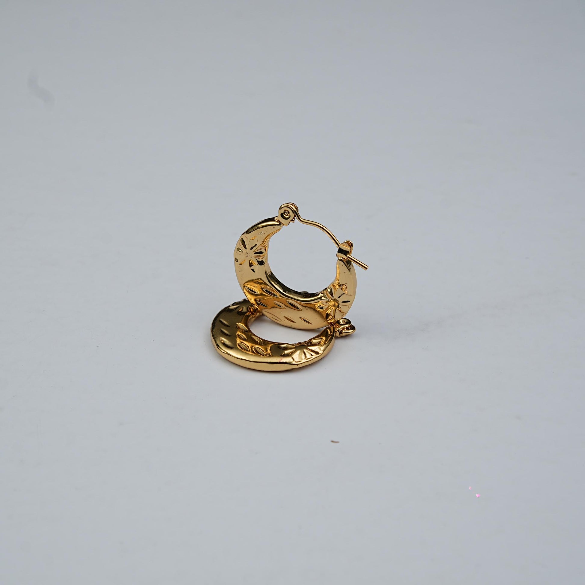Mare Boho Textured Hoops