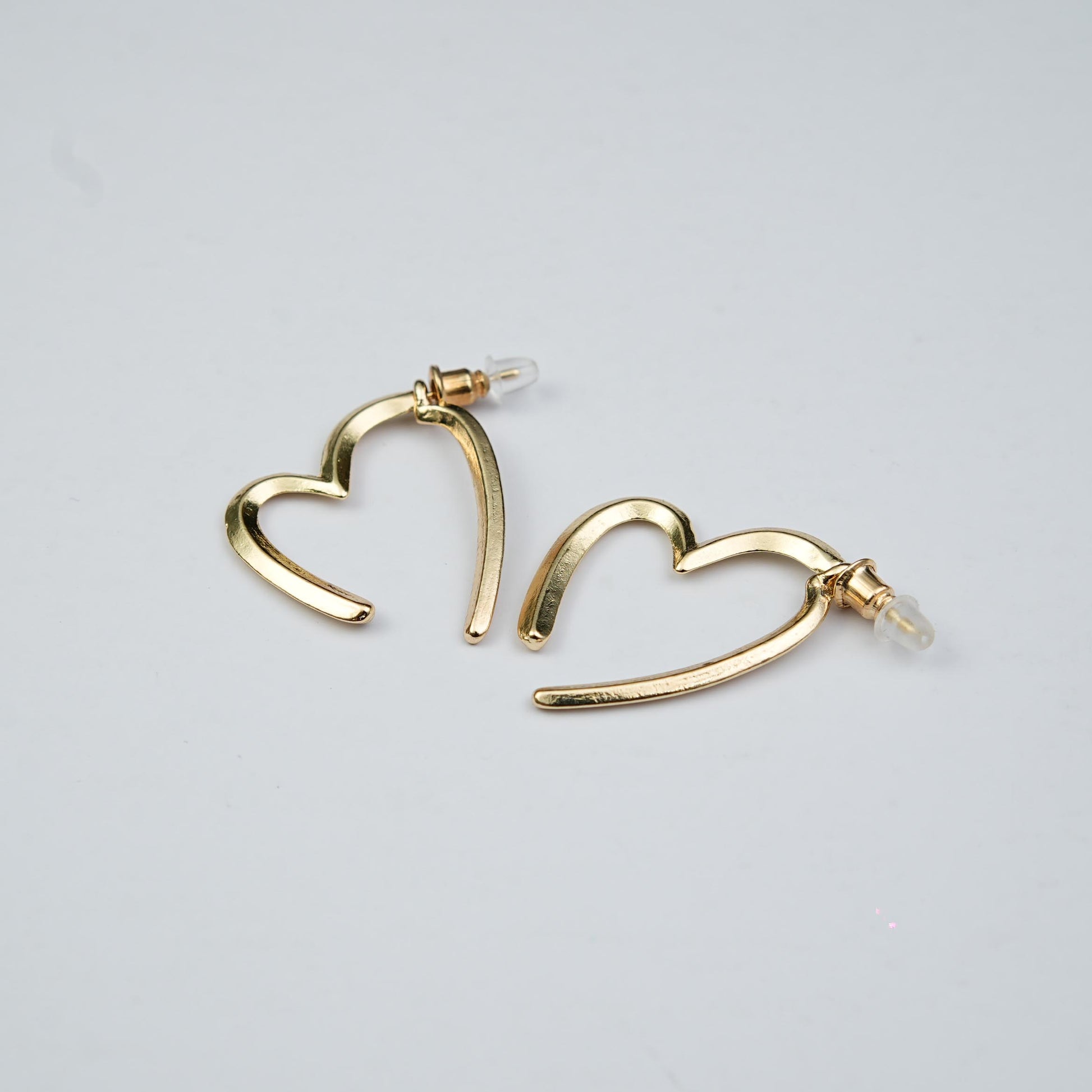 Glam Heart Clips Earrings