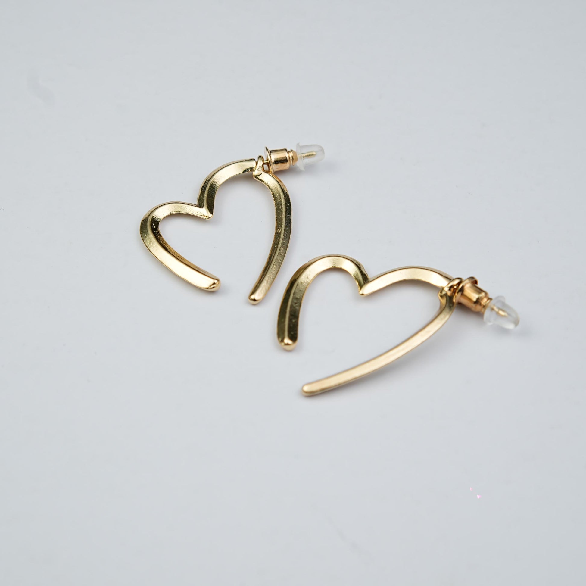 Glam Heart Clips Earrings