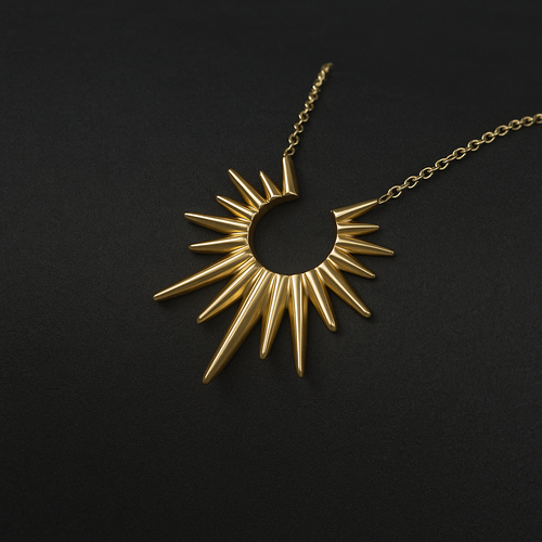 Abstract Elegant Pendant Necklace