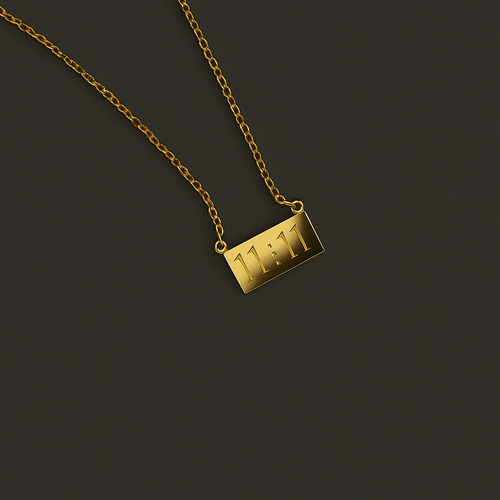 Anti Tarnish Gold Plated Abstract Pendant Necklace