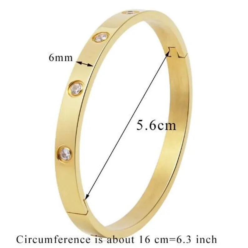 Gold Stylist Engraved Bracelet